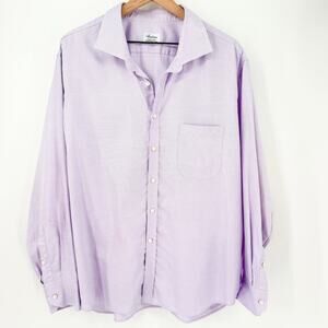 Stenströms Lilac Twofold Super Cotton Cutaway Collar Dress Shirt Size 51 / 20”